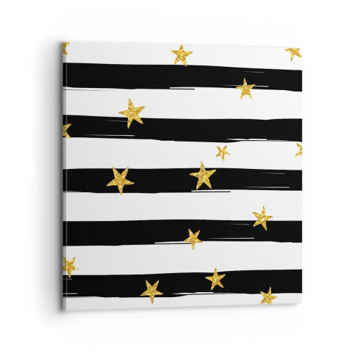 Impression sur toile - Image sur toile - Nous sommes tous nés sous une bonne étoile - 70x70 cm