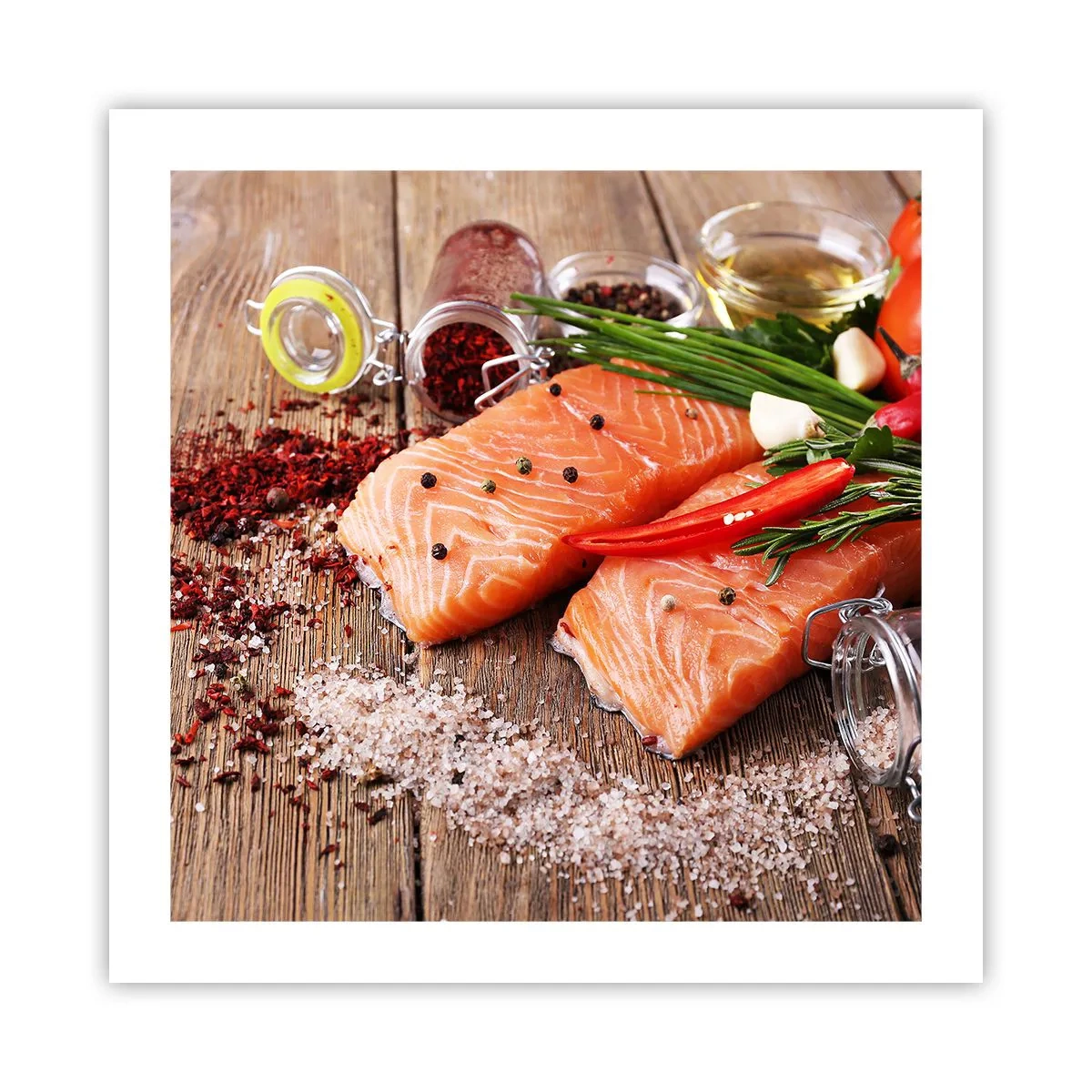 Affiche - Poster - Aventure norvégienne dans la cuisine - 50x50 cm