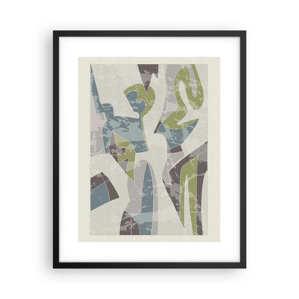 Affiche dans un cadre noir - Poster - Composition derrière la vitre - 40x50 cm