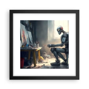 Affiche dans un cadre noir - Poster - L'acte de création - 30x30 cm