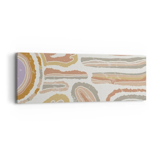 Impression sur toile - Image sur toile - Coupes transversales colorées - 90x30 cm