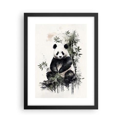 Affiche dans un cadre noir - Poster - Salutations de Chine - 30x40 cm