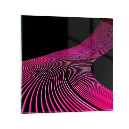 Impression sur verre - Image sur verre - Avenue de lumière - 70x70 cm