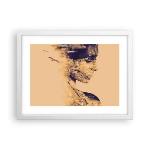Affiche dans un cadre blanc - Poster - Beauté de la nature - 40x30 cm