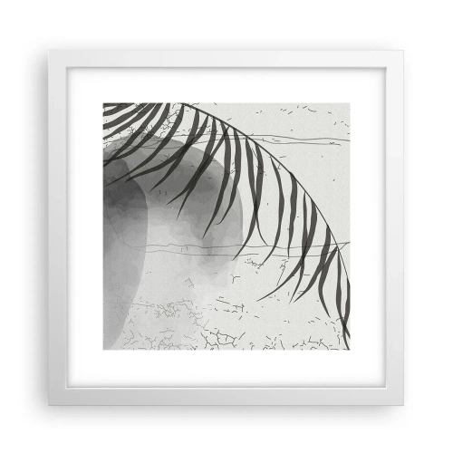 Affiche dans un cadre blanc - Poster - L'exotisme subtil de la nature - 30x30 cm
