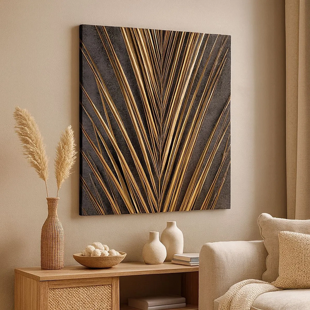 Impression sur toile - Image sur toile - L'or des tropiques - 30x30 cm