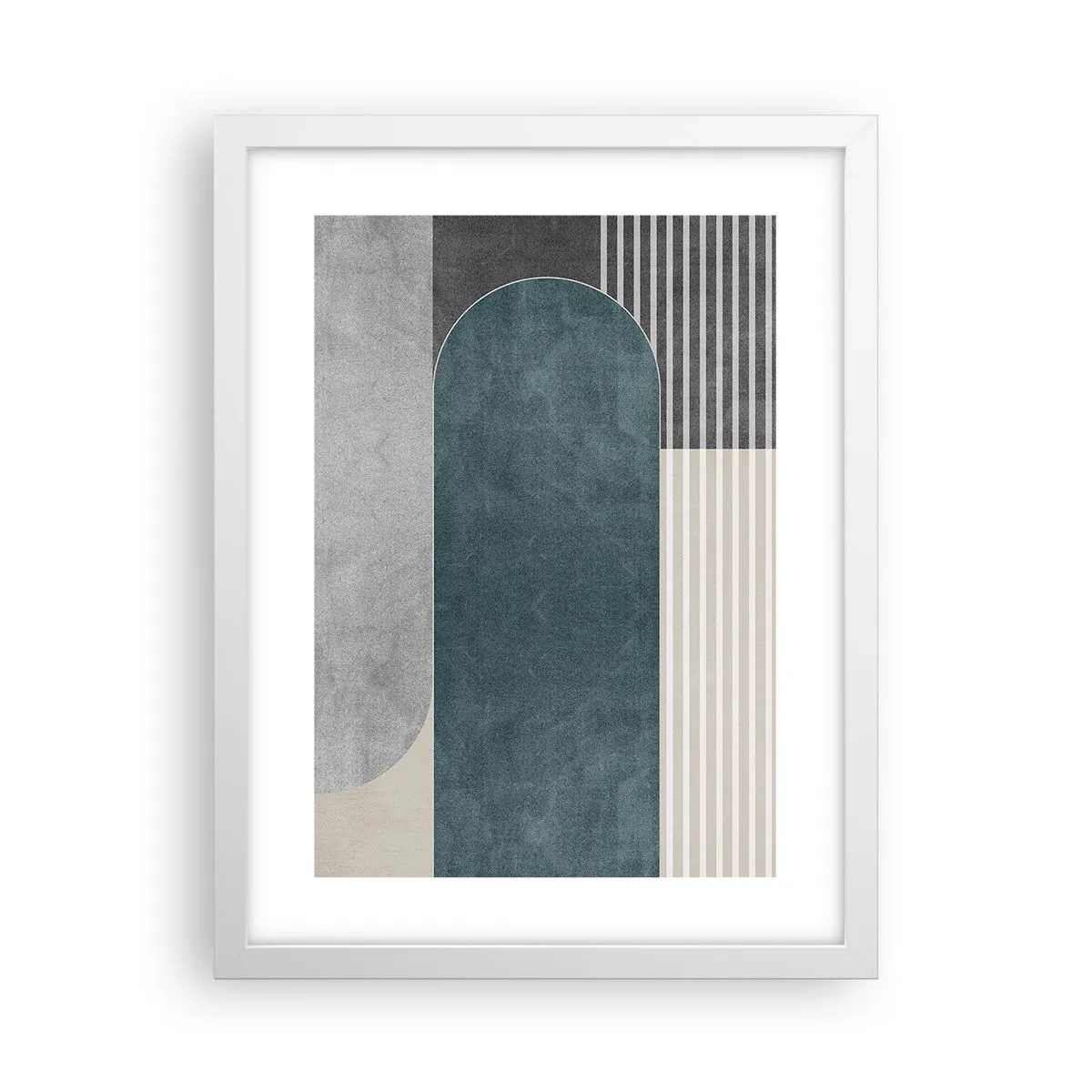 Affiche dans un cadre blanc - Poster - Composition de niveaux - 30x40 cm