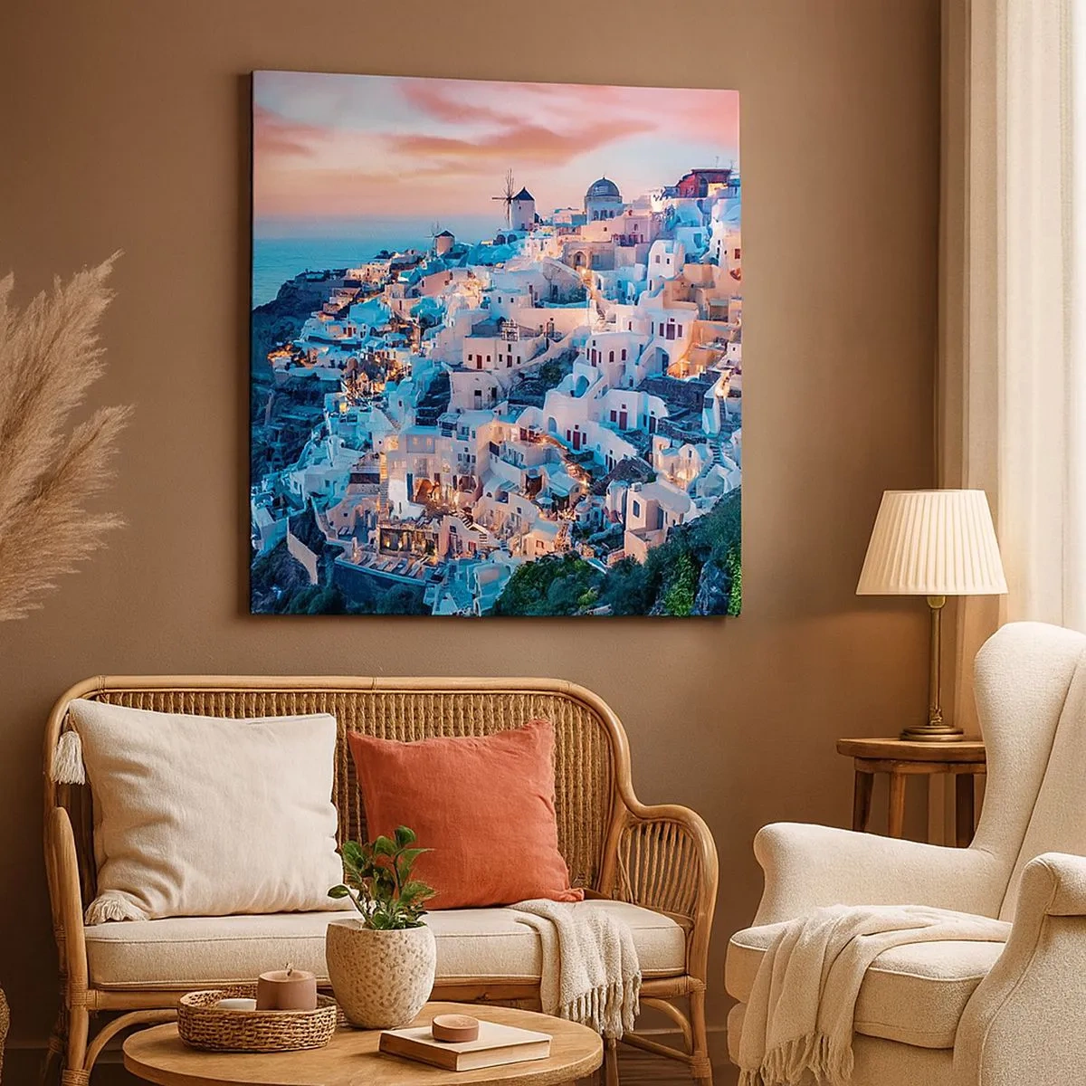 Impression sur toile - Image sur toile - Vos grandes vacances en Grèce - 30x30 cm