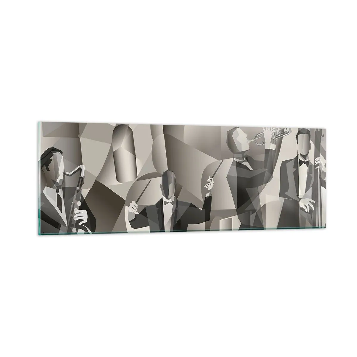 Impression sur verre - Image sur verre - Dans l'espace des sons - 90x30 cm
