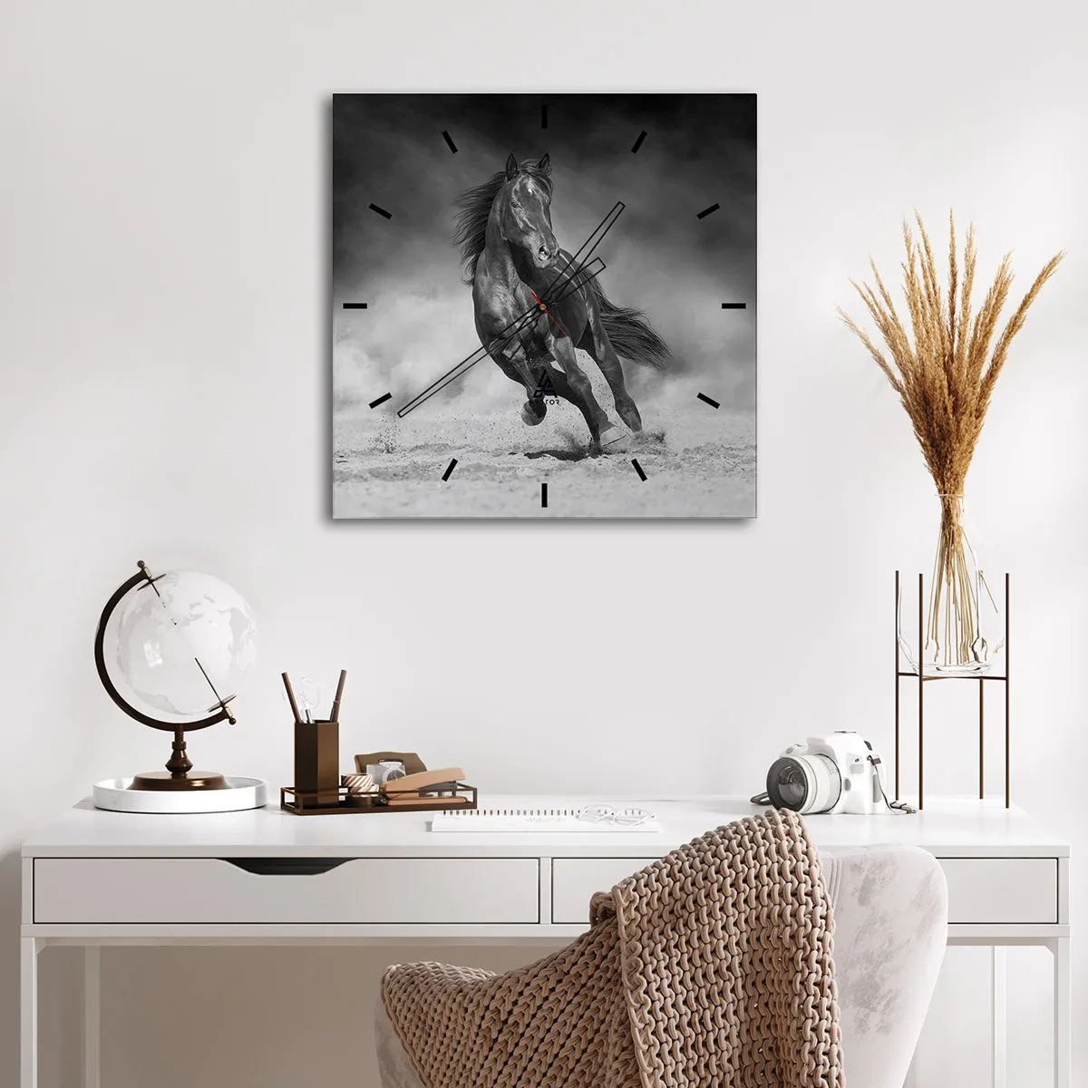 Horloge murale - Pendule murale - Digne de l'émir lui-même - 40x40 cm