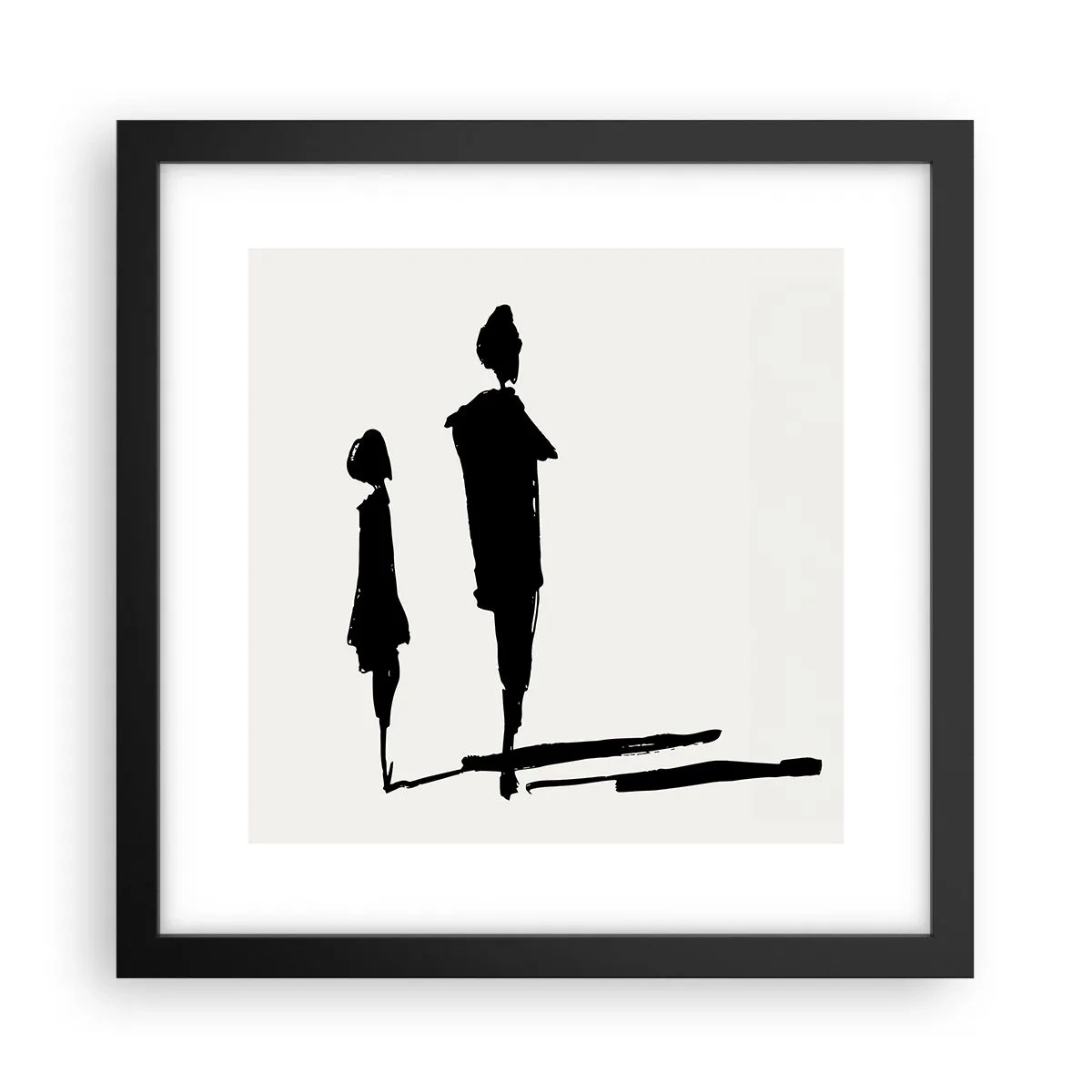 Affiche dans un cadre noir - Poster - Êtes-vous sûr qu'ils sont ensemble ? - 30x30 cm