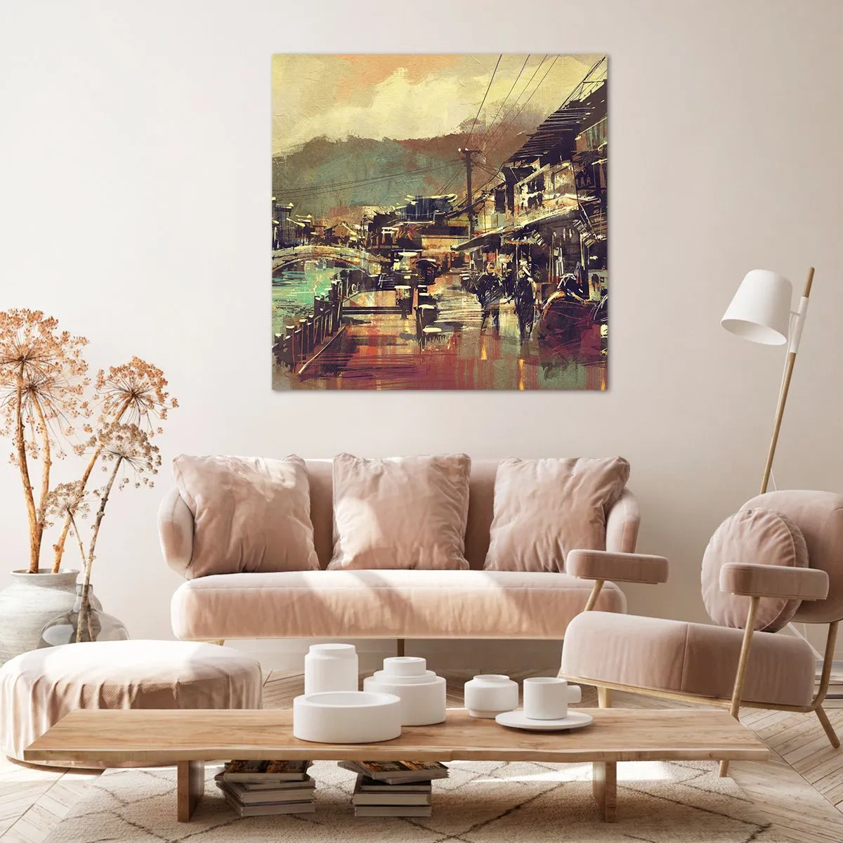 Impression sur toile - Image sur toile - La vie comme une richesse de gris - 50x50 cm