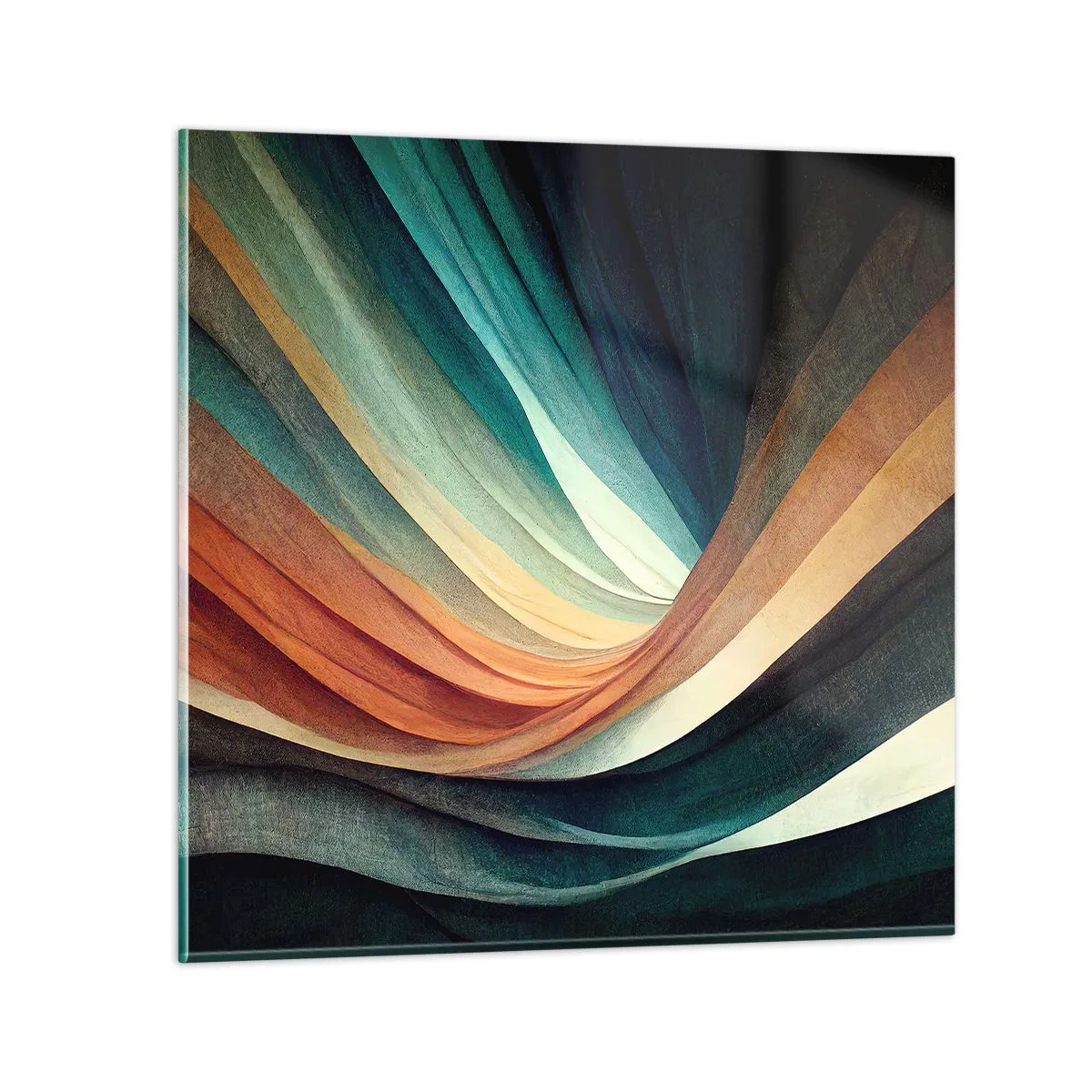 Impression sur verre - Image sur verre - Tissé à partir de couleurs - 40x40 cm