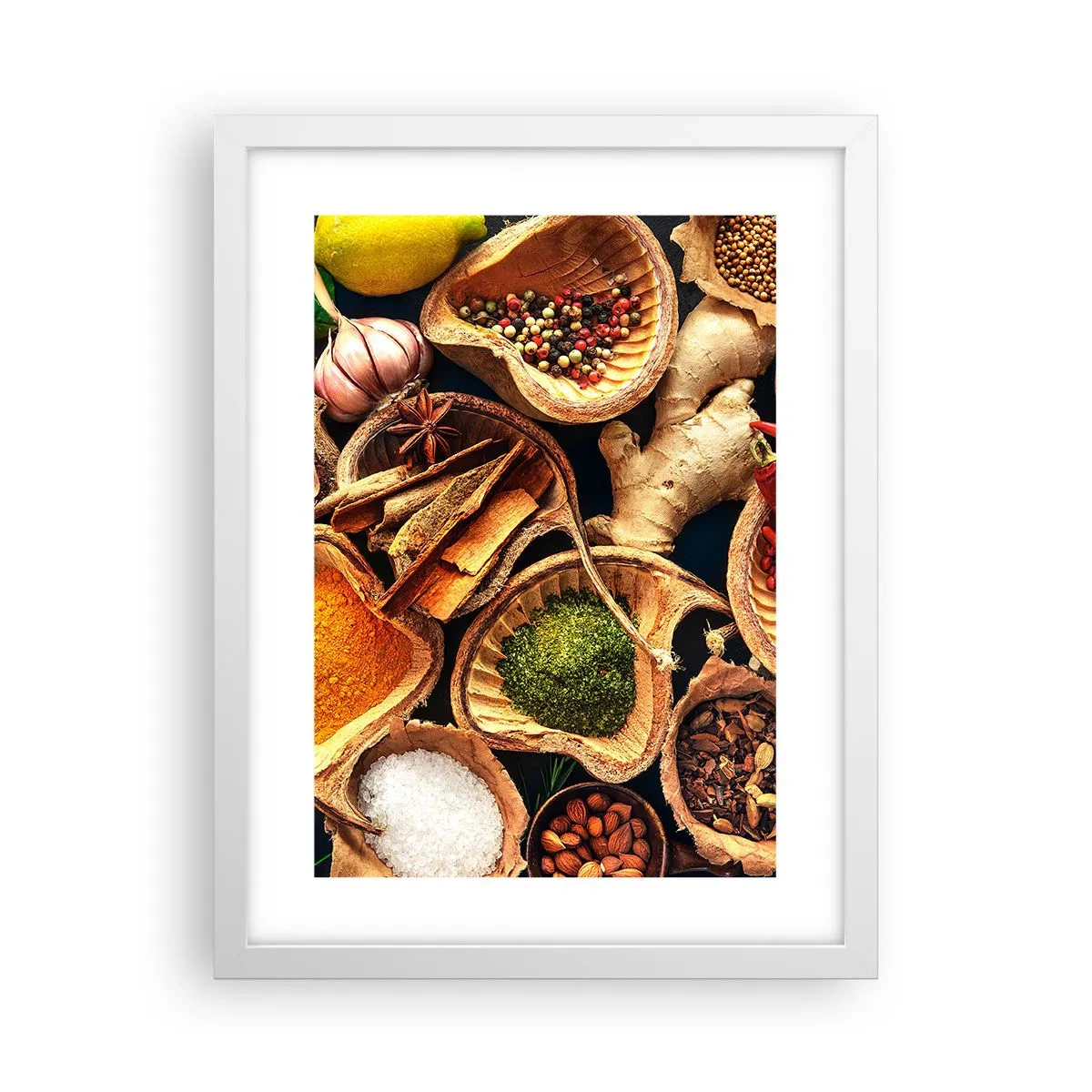 Affiche dans un cadre blanc - Poster - Prends ce que tu veux - 30x40 cm