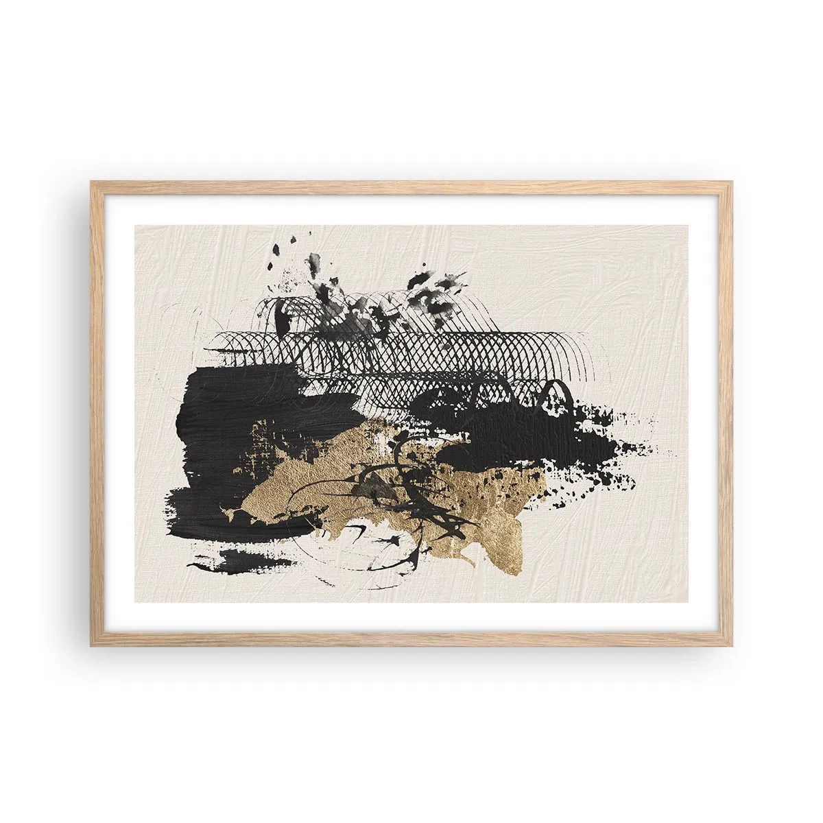 Affiche dans un chêne clair - Poster - Composer avec passion - 70x50 cm
