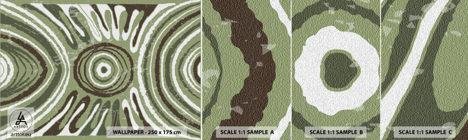 Échantillon De Papier Peint Standard Eco - Une explosion d'émotions - Vieilli, Bohème, Morceau - 100x30 cm