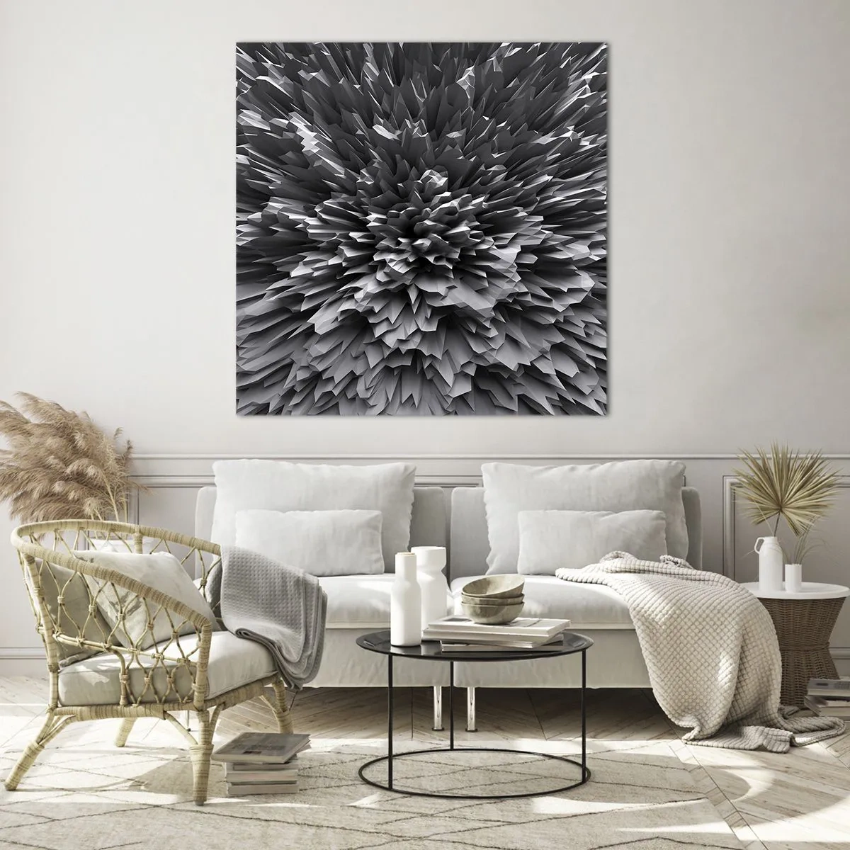 Impression sur verre - Image sur verre - Ça ne peut pas être plus dur que ça - 60x60 cm