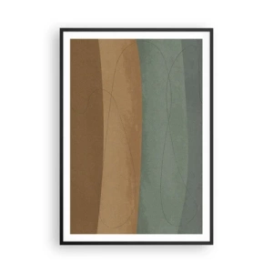 Affiche dans un cadre noir - Poster - Composition horizontale - 70x100 cm