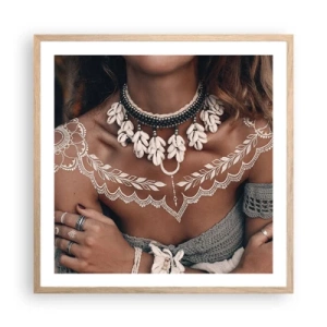 Affiche dans un chêne clair - Poster - Talismans, rituels de la féminité - 60x60 cm