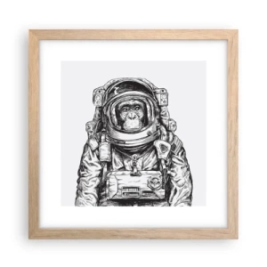 Affiche dans un chêne clair - Poster - Évolution alternative - 30x30 cm