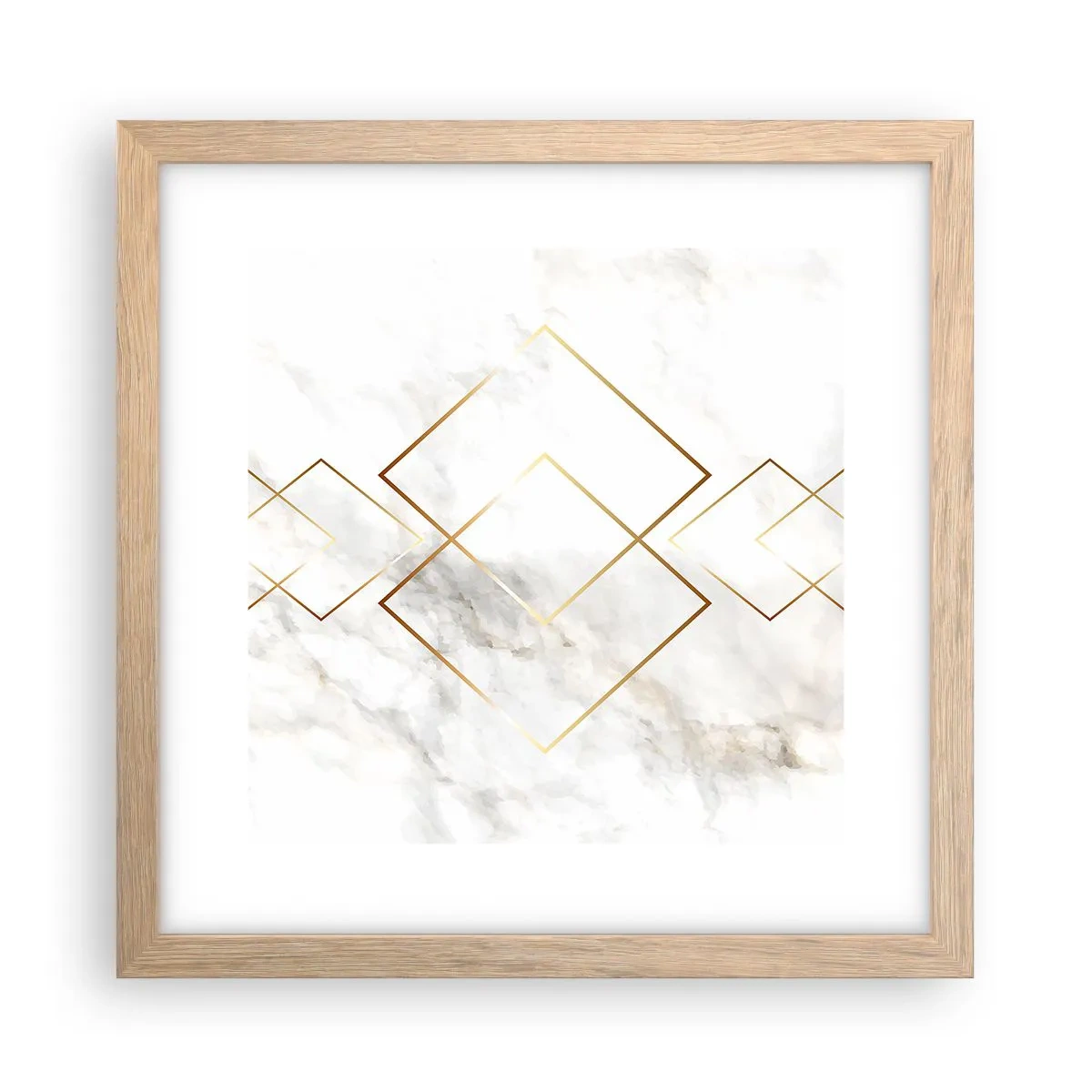 Affiche dans un chêne clair - Poster - Vue à l'infini - 30x30 cm