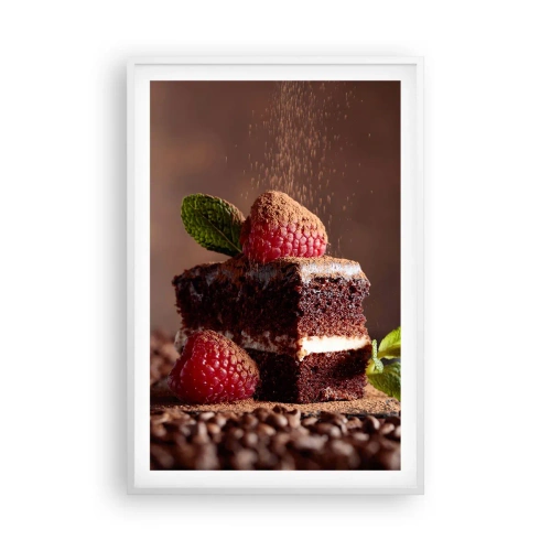 Affiche dans un cadre blanc - Poster - La vie est douce - 61x91 cm