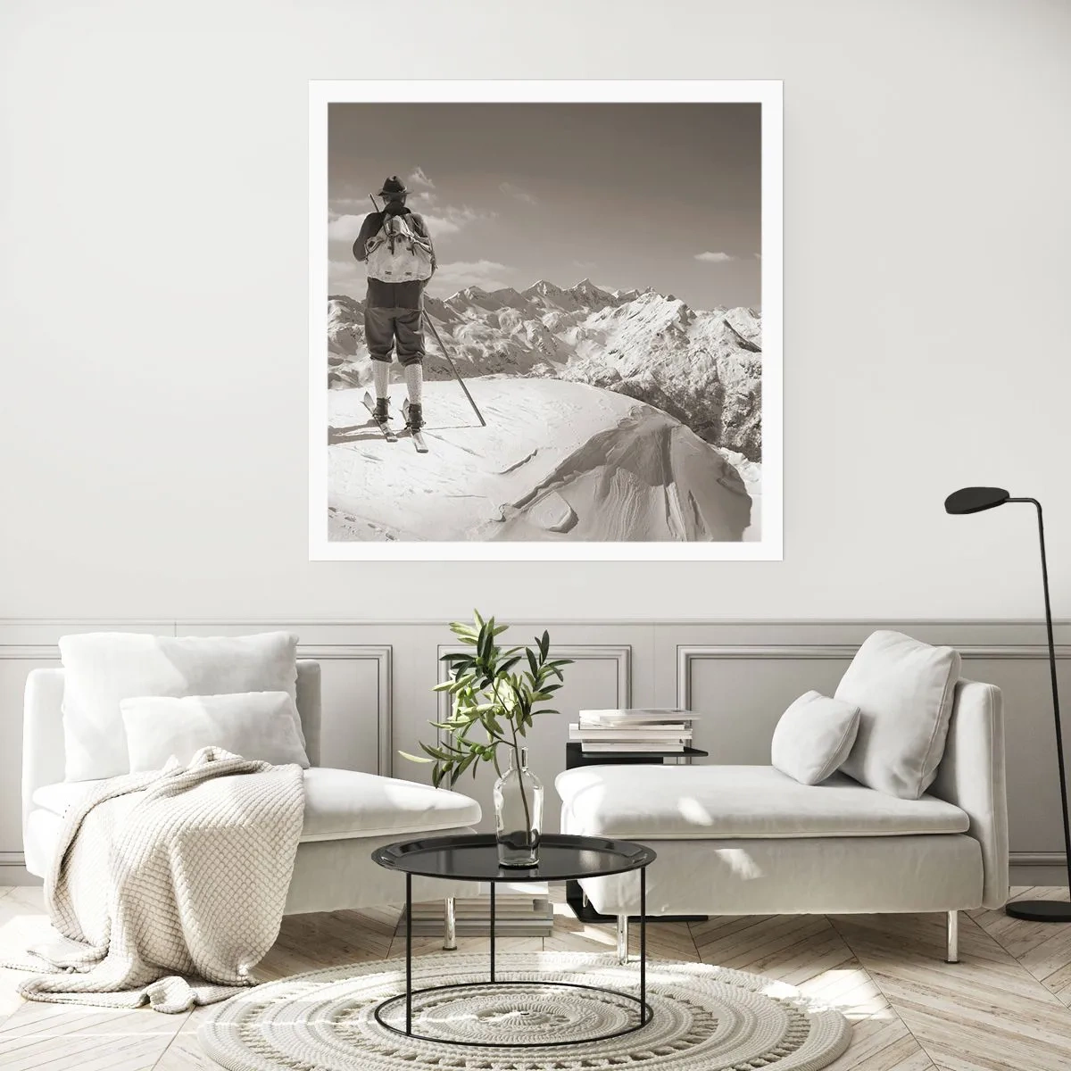 Affiche - Poster - Toutes les mêmes ces montagnes - 40x40 cm
