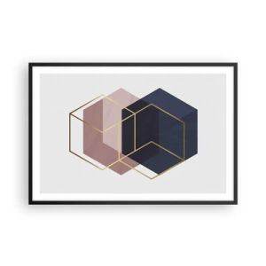 Affiche dans un cadre noir - Poster - Le pouvoir de la simplicité - 91x61 cm