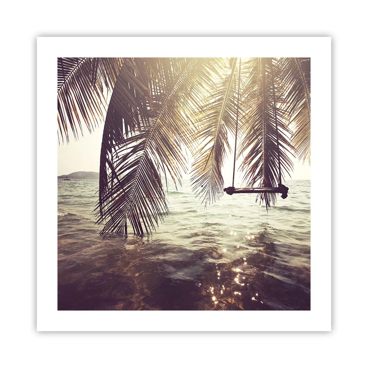 Affiche - Poster - Vous pouvez vous balancer dans les nuages à volonté - 50x50 cm