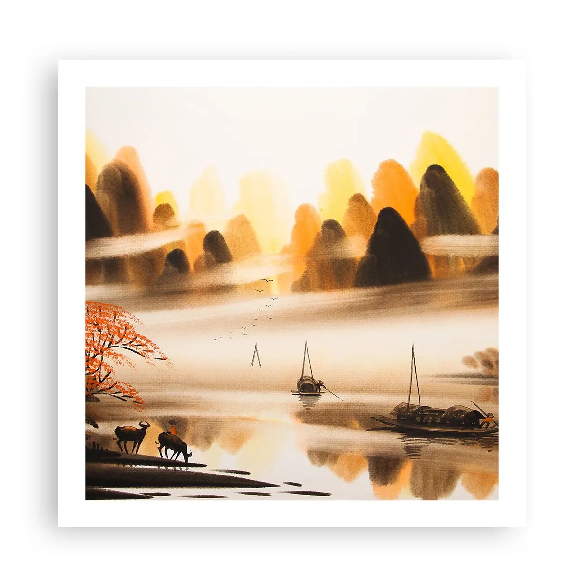 Affiche - Poster - Plus loin que l'Extrême-Orient - 60x60 cm