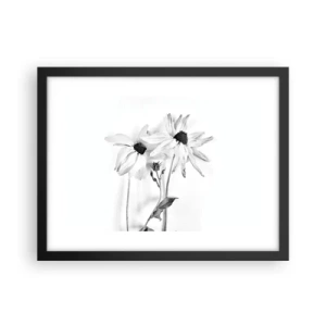 Affiche dans un cadre noir - Poster - Personne ne souhaite être seul - 40x30 cm