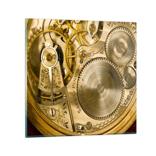 Impression sur verre - Image sur verre - Marcher avec son temps - 50x50 cm