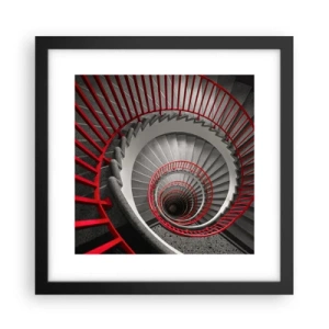 Affiche dans un cadre noir - Poster - Amusement architectural - 30x30 cm