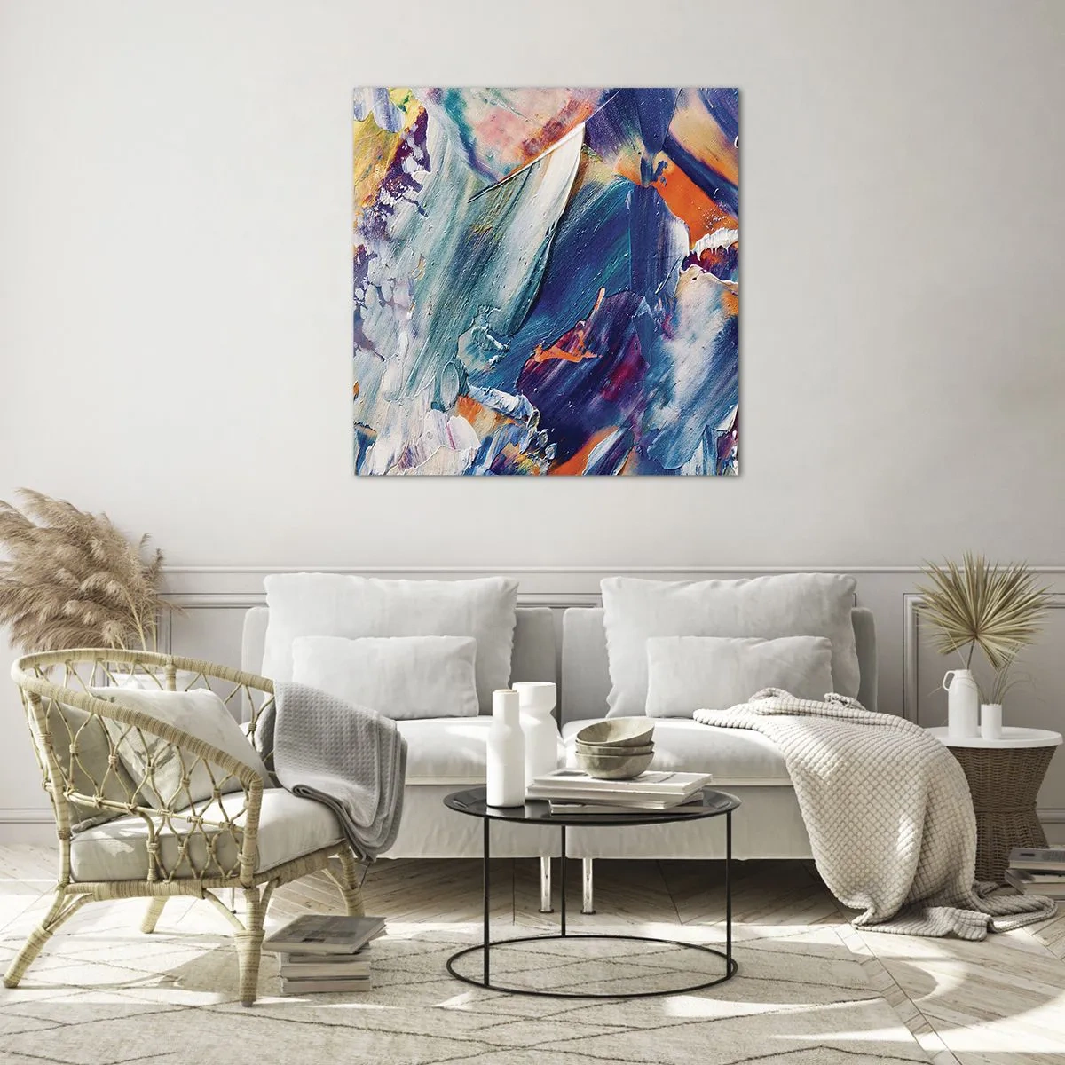 Impression sur verre - Image sur verre - Confusion des couleurs - 40x40 cm