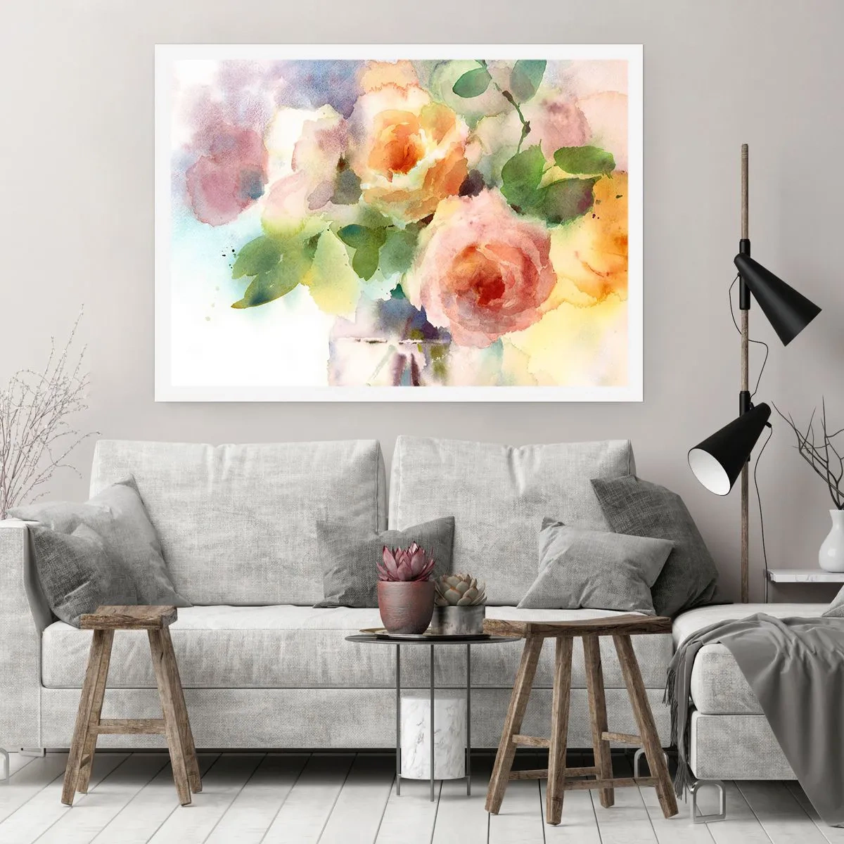 Affiche - Poster - Délicat comme l'aquarelle - 50x40 cm