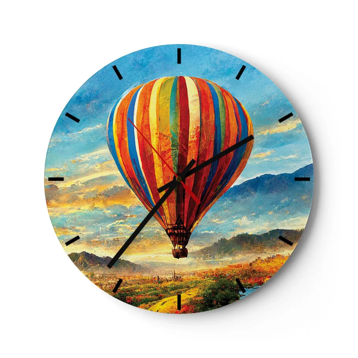 Horloge murale - Pendule murale - Dans le silence on voit mieux - 40x40 cm