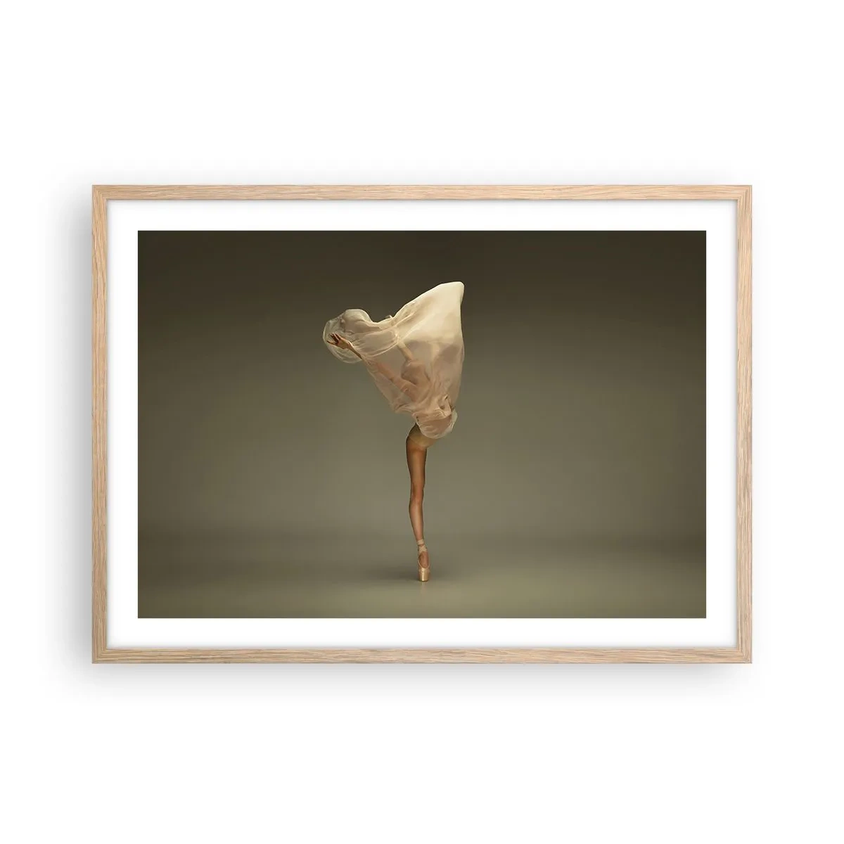 Affiche dans un chêne clair - Poster - Il va bientôt s'envoler - 70x50 cm