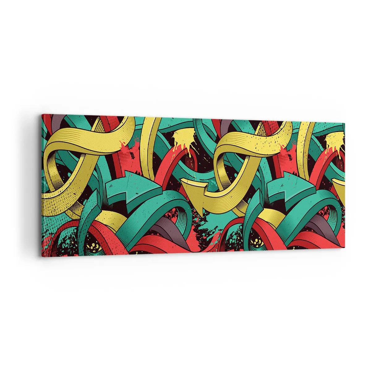 Impression sur toile - Image sur toile - Quel chemin vers le but ? - 100x40 cm