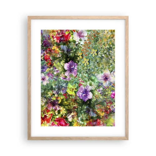 Affiche dans un chêne clair - Poster - En fleurs pour la perdition - 40x50 cm