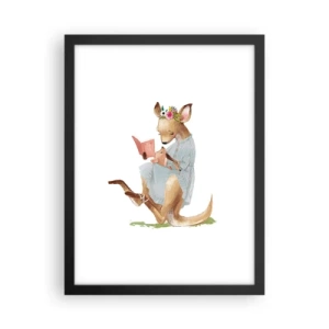 Affiche dans un cadre noir - Poster - Lis-moi maman - 30x40 cm