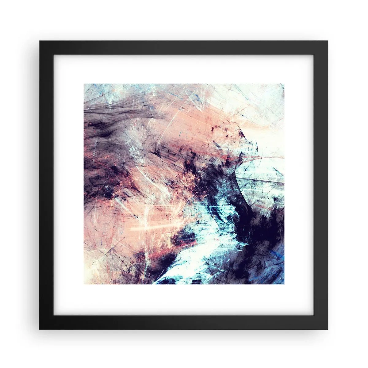 Affiche dans un cadre noir - Poster - Sentir le vent - 30x30 cm