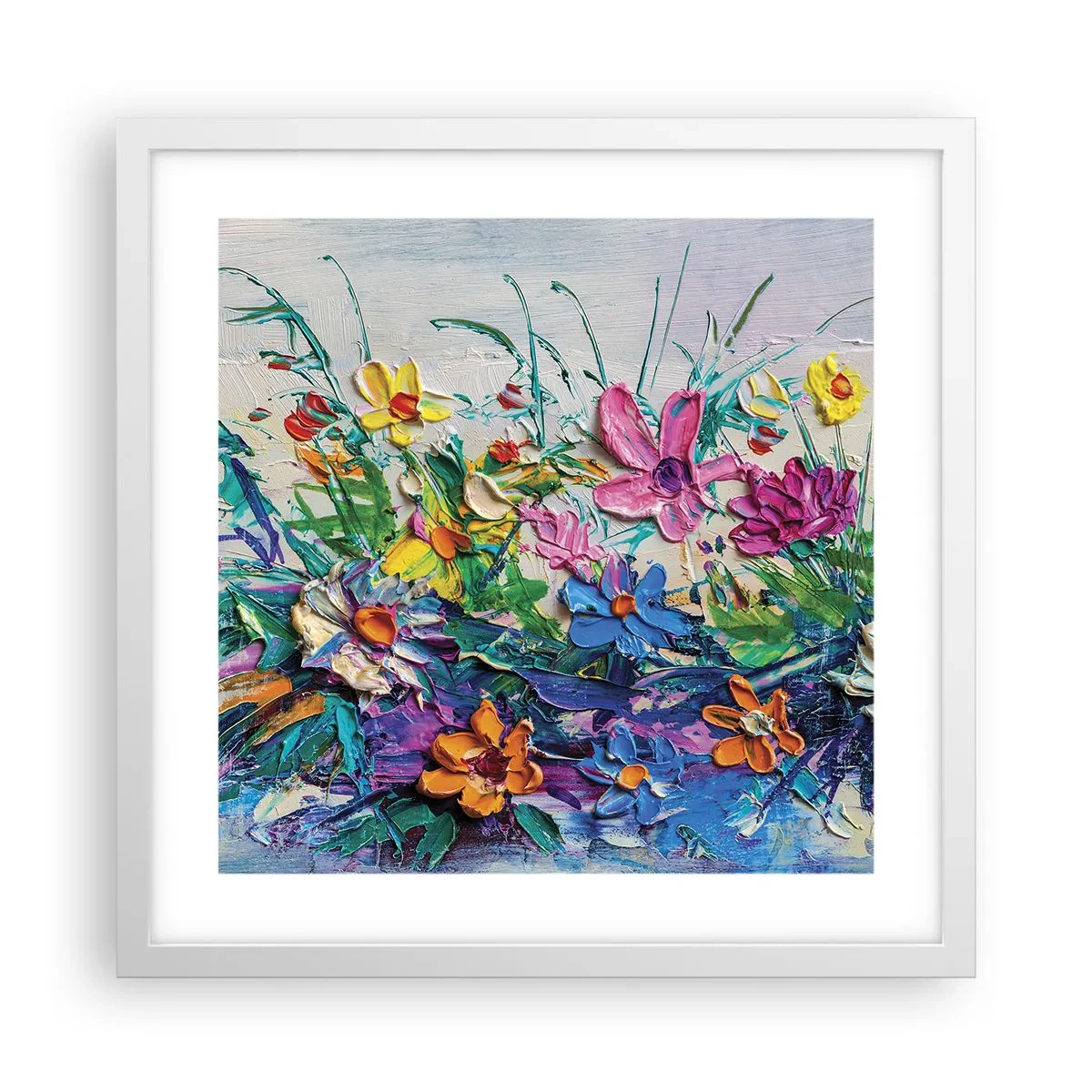 Affiche dans un cadre blanc - Poster - Absolument pas une nature morte - 40x40 cm