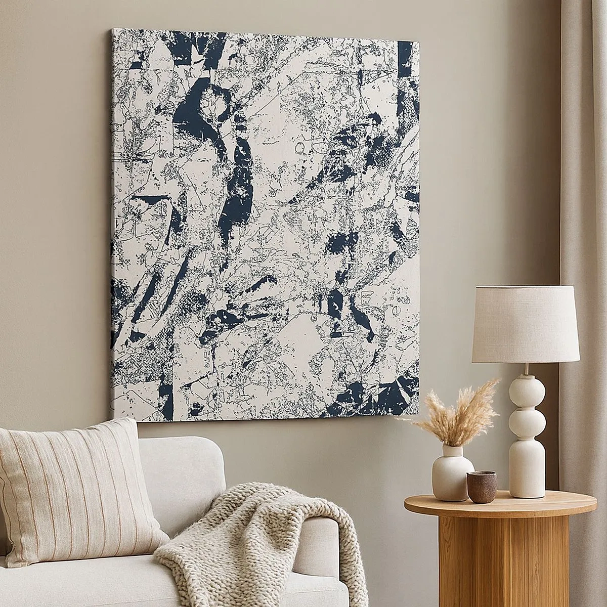 Impression sur toile - Image sur toile - Interpénétration des contraires - 30x30 cm