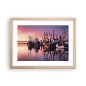 Affiche dans un chêne clair - Poster - Avant le jour suivant - 40x30 cm