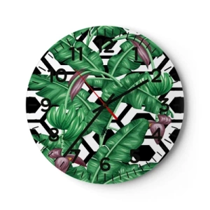 Horloge murale - Pendule murale - Une composition symétrique par nature - 40x40 cm