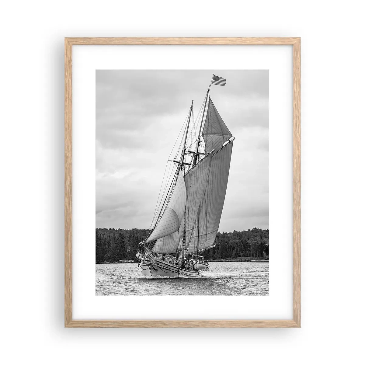 Affiche dans un chêne clair - Poster - Frères du vent - 40x50 cm