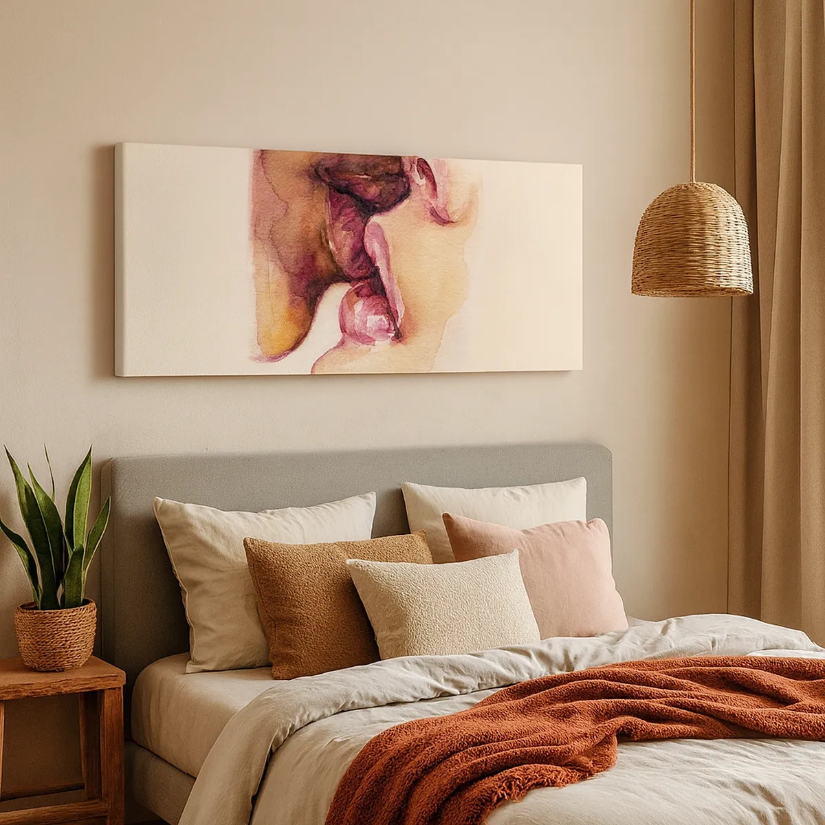 Impression sur toile - Image sur toile - Comme le jour et la nuit, la terre et le ciel - 30x30 cm