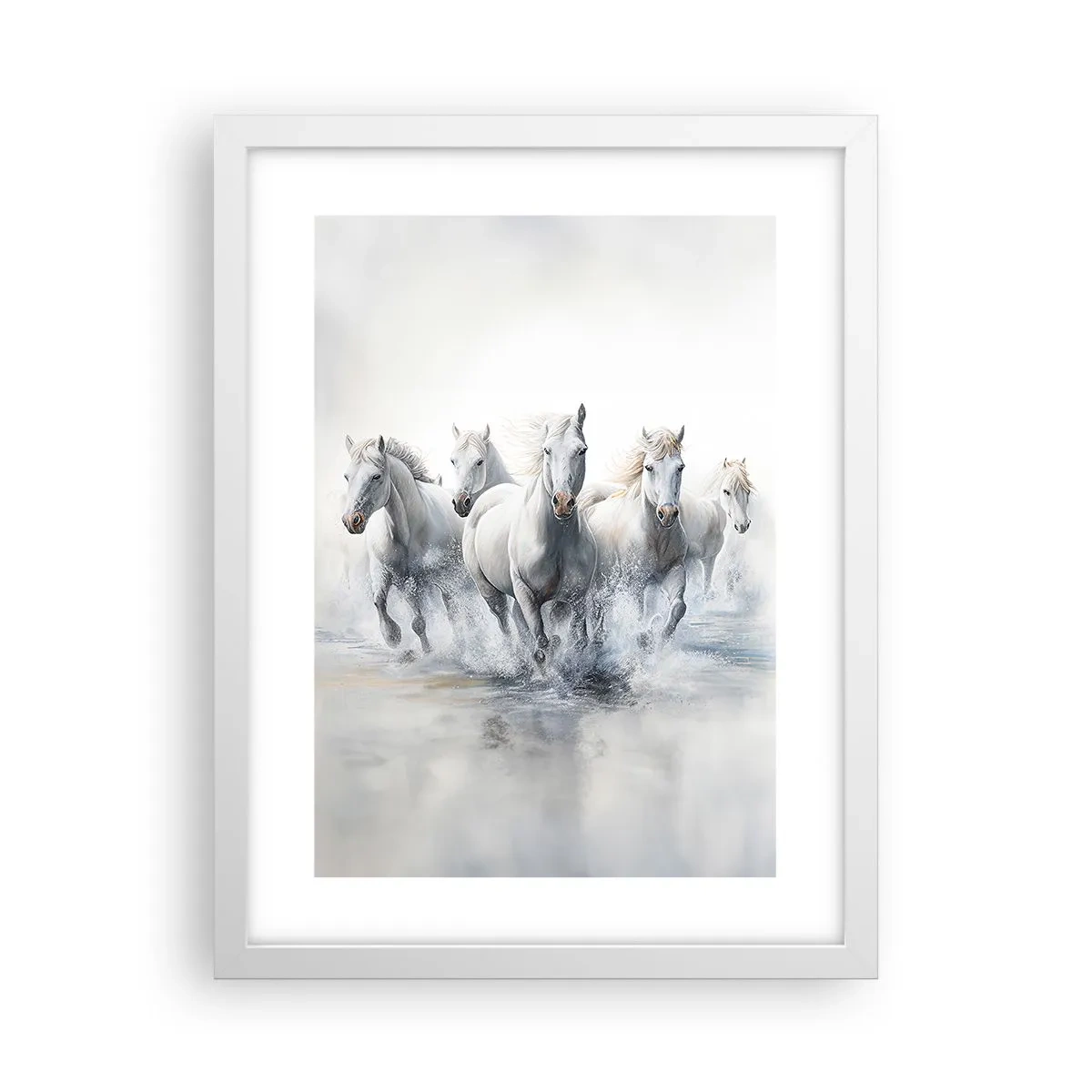 Affiche dans un cadre blanc - Poster - Magie blanche - 30x40 cm