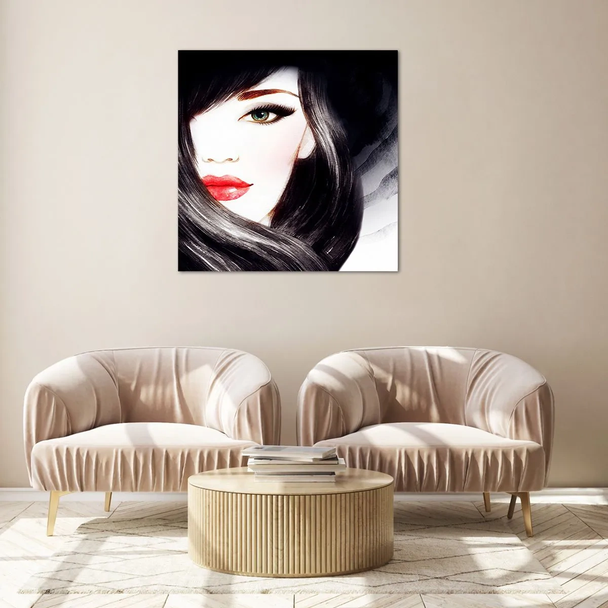 Impression sur verre - Image sur verre - Aspect saphir - 30x30 cm