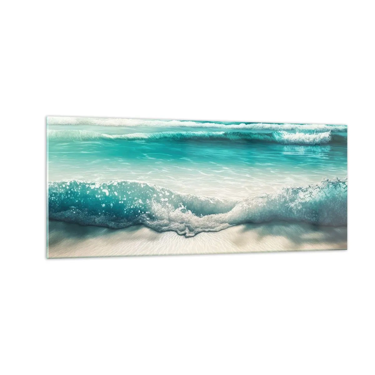 Impression sur verre - Image sur verre - La paix de l'océan - 100x40 cm